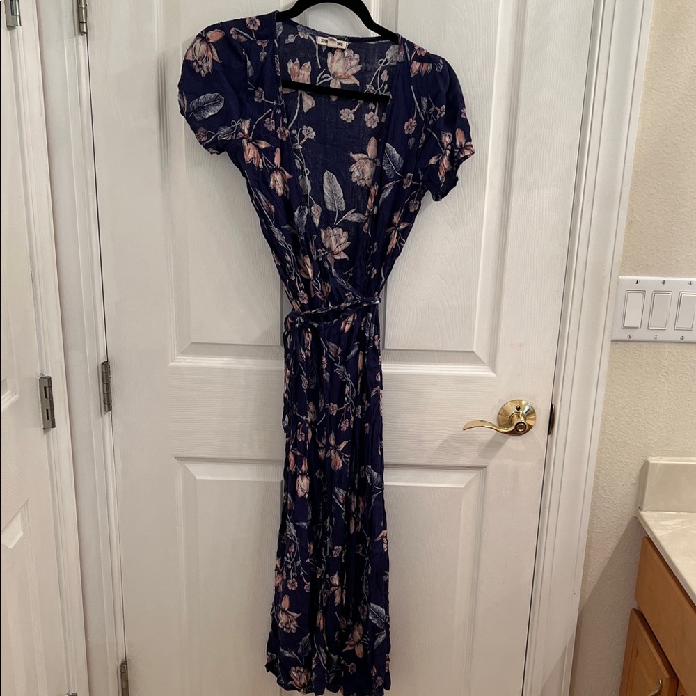 Billabong Navy Floral Maxi Dress